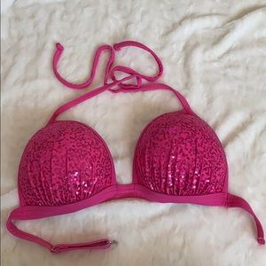Venus pink sequin enhancer top